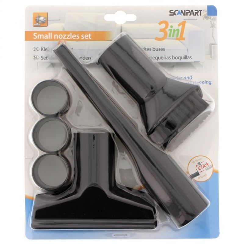 Fug/børste/tekstil munnstykke pakke, universal.